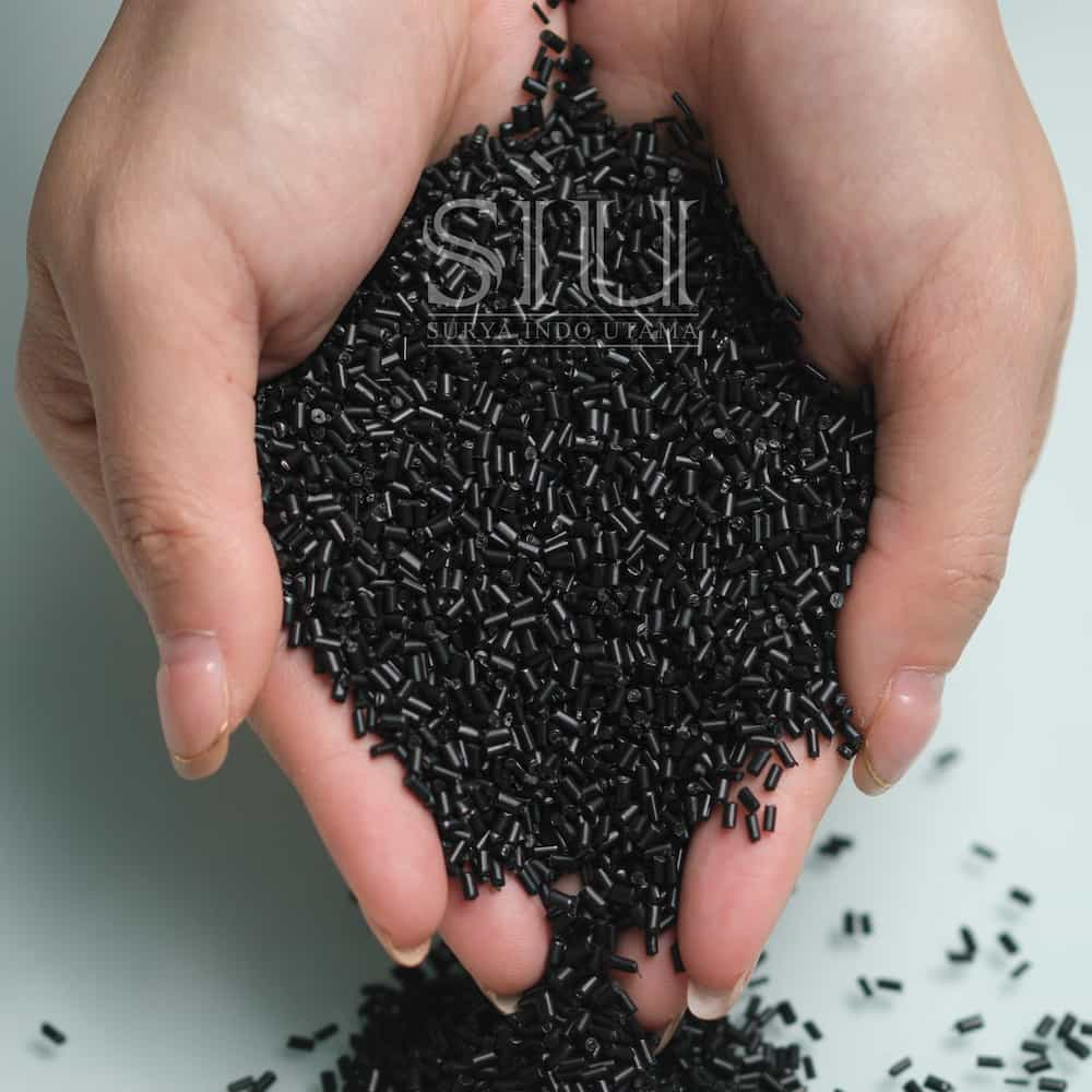 Biji Plastik PP Hitam Glossy Proses SIU